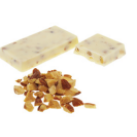 White Chocolate with Crushed Almond