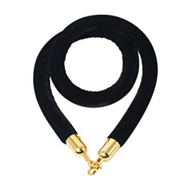 Black Twisted Rope with Golden Hook