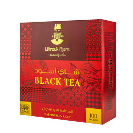 Ukrouk Ajam Pure Ceylon Black Tea (100 Tea Bags)