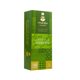 Ukrouk Ajam Pure Ceylon Green Tea (25 Tea Bags)