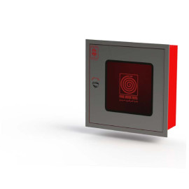 BSI Single Door Cabinet , Stainless Steel, Red MS Back Box