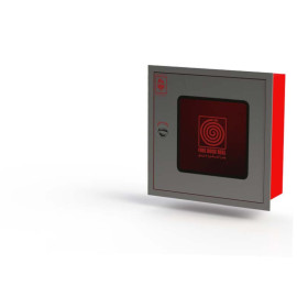 LPCB Single Door Cabinet, Stainless Steel, with Red Back Box