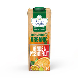Organic Juice Orange & Passion Fruit UHT 1 Ltr