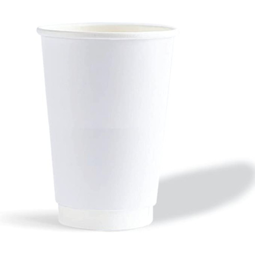 12Oz Heavy Duty Double Wall Paper Cup Full White
