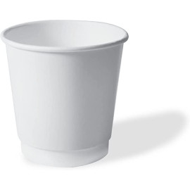 4oz Heavy Duty Double Wall Paper Cup Full White