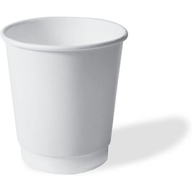 7oz Heavy Duty Double Wall Paper Cup Full White