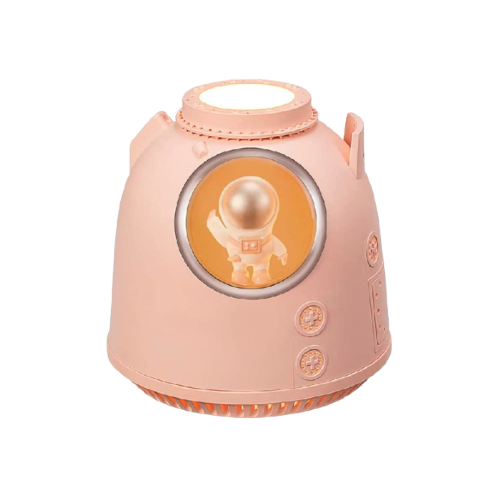 Astronaut Humidifier Air Purifier Baby Cool Mist Humidifiers, Small Humidifier with Color Changing ,Night Light ,Home ,Office ,Nursery ,Bedroom ,Air Humidifier Pink