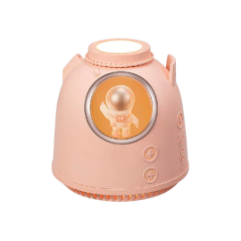 Astronaut Humidifier Air Purifier Baby Cool Mist Humidifiers, Small Humidifier with Color Changing ,Night Light ,Home ,Office ,Nursery ,Bedroom ,Air Humidifier Pink