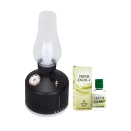 Exclusive Bundle Offer Set - Vintage Cool Mist Lamp Humdiifier/ Diffuser + Fresh Energy Diffuser Oil 20ml