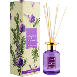 Hamidi Lavender & Rosemary Reed Diffuser 150ml Scented Stick Set