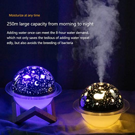 Humidifiers for Bedroom, Planet Light Humidifier ,Moon, LED Night Lights, USB Light 2-in-1humidifier for Home,Office, Car (Underwater World)