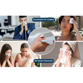 200 Sheet Soft Facial Tissues 2 Ply Bundle, Pack of 5 (1000 Facial Tissues Total) Family Pack - Lotus Alwadi