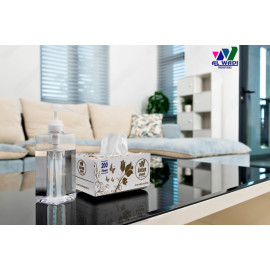 200 Sheet Soft Facial Tissues 2 Ply Bundle, Pack of 5 (1000 Facial Tissues Total) Family Pack - Lotus Alwadi