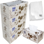 King lotus Alwadi Soft Facial Tissues, 500 Tissues per Box (2,000 Pulls Total), 4 Large Boxes, 2-Ply Packaging