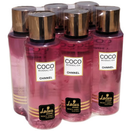 Lotus Al Wadi Coco Monnalisa Fragrance, Body Mist Women signature Collection, 8.4 Ounce (6 piece Gift Set)