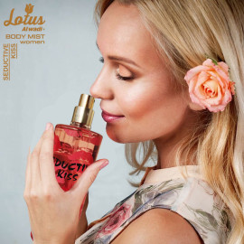 Lotus Al Wadi Seductive Kiss Fragrance, Body Mist Women signature Collection, 8.4 Ounce (6 piece Gift Set)