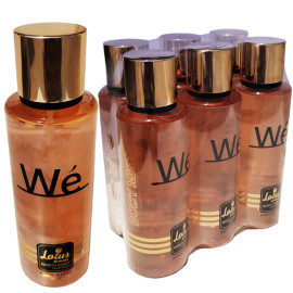 Lotus Al Wadi Wé Fragrance Body Mist Women Collection for Long-Lasting Odor Protection 8.4 Ounce (6 piece Gift Set)