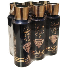 Lotus Al Wadi Lady Beauty Fragrance, Body Mist Women signature Collection, 8.4 Ounce (6 piece Gift Set)