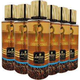 Lotus Al Wadi Roderio Covalli Fragrance, Body Mist Women signature Collection, 8.4 Ounce (6 piece Gift Set)