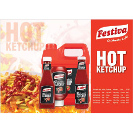 Hot Ketchup 570g×12p, 1 carton