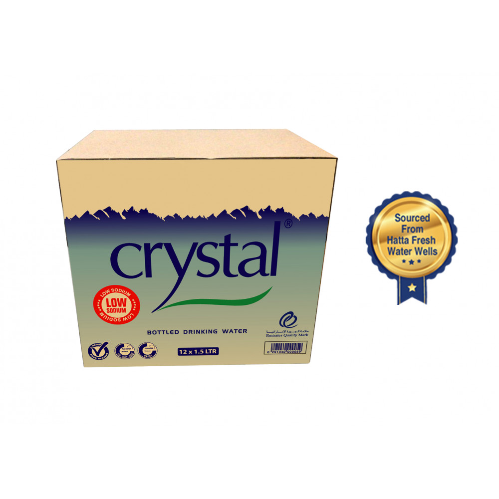 Crystal Bottled Drinking Water 1.5L (12 pcs per box)
