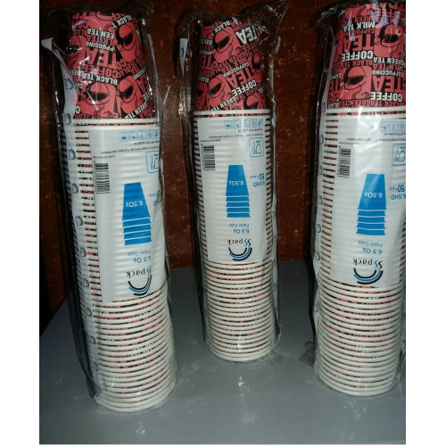 DISPOSABLE PAPER CUPS 6.5 oz (1000 cups per carton) - Sinaha Platform