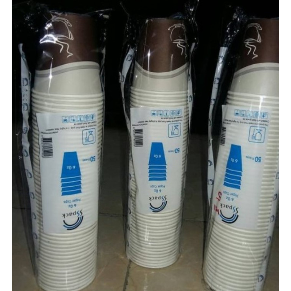 DISPOSABLE PAPER CUPS 6 oz (1000 cups per carton)
