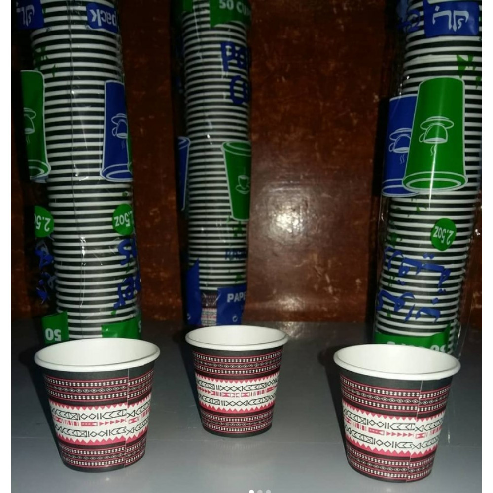 DISPOSABLE PAPER CUPS 2.5 oz (2000 cups per carton)